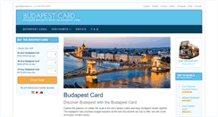 Desktop Screenshot of budapestcard.org